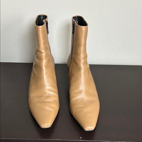 RAG and BONE Rio leather ankle boots Light Brown Pointed Toe Shoe Size 38 US 8 - Picture 5 of 16